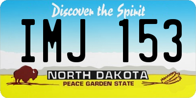 ND license plate IMJ153