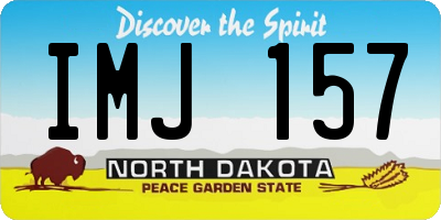 ND license plate IMJ157