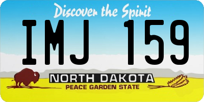ND license plate IMJ159