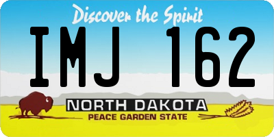 ND license plate IMJ162