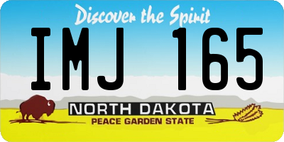 ND license plate IMJ165
