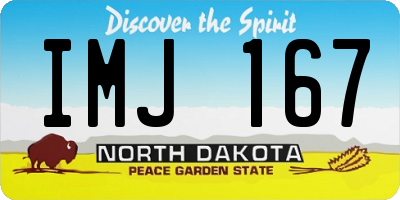 ND license plate IMJ167