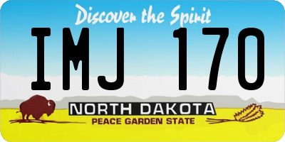 ND license plate IMJ170