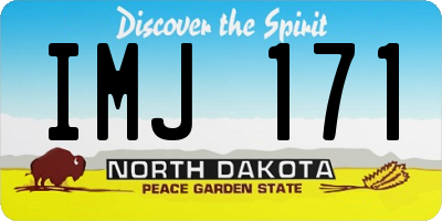 ND license plate IMJ171