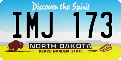 ND license plate IMJ173