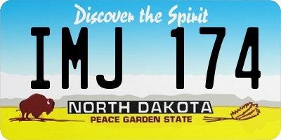 ND license plate IMJ174