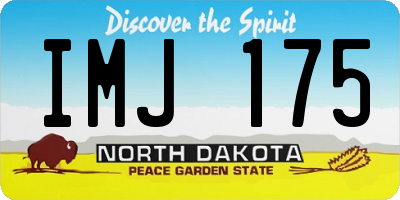 ND license plate IMJ175