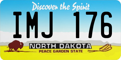 ND license plate IMJ176