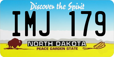 ND license plate IMJ179
