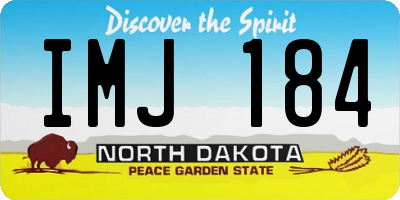 ND license plate IMJ184