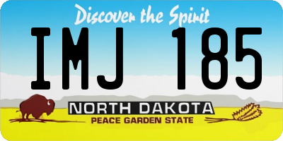 ND license plate IMJ185