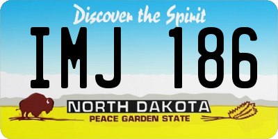 ND license plate IMJ186