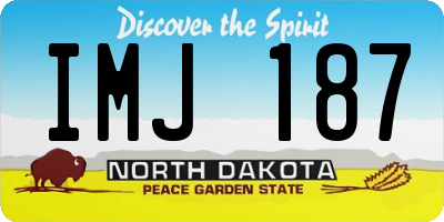 ND license plate IMJ187