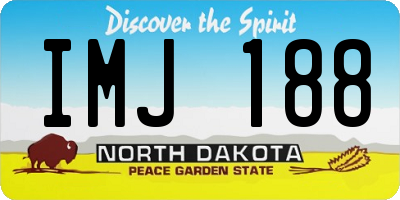 ND license plate IMJ188