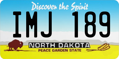 ND license plate IMJ189
