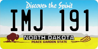 ND license plate IMJ191
