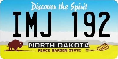 ND license plate IMJ192