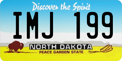 ND license plate IMJ199