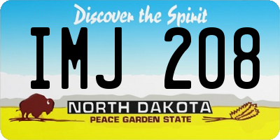 ND license plate IMJ208
