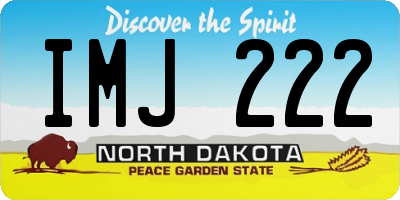ND license plate IMJ222