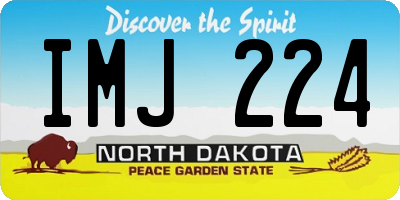 ND license plate IMJ224