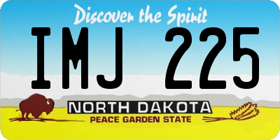 ND license plate IMJ225