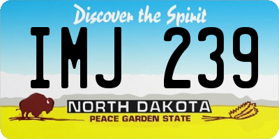 ND license plate IMJ239