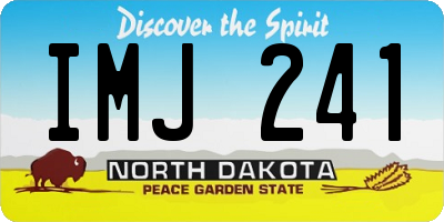 ND license plate IMJ241