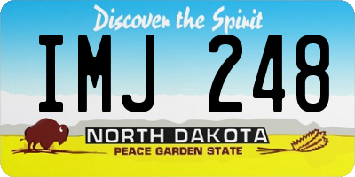 ND license plate IMJ248