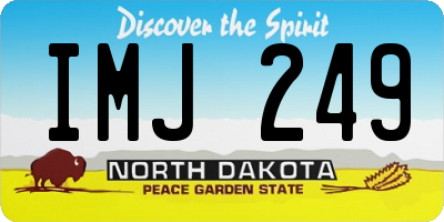 ND license plate IMJ249