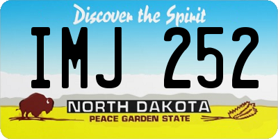 ND license plate IMJ252