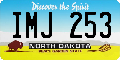 ND license plate IMJ253