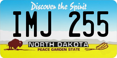ND license plate IMJ255