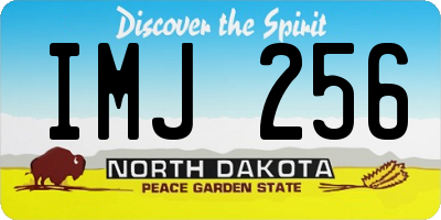 ND license plate IMJ256