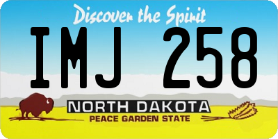 ND license plate IMJ258