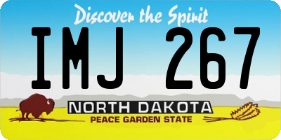 ND license plate IMJ267
