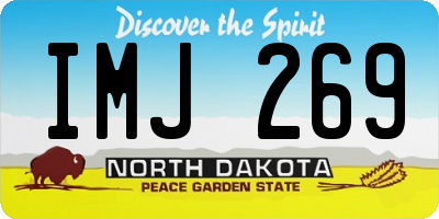 ND license plate IMJ269