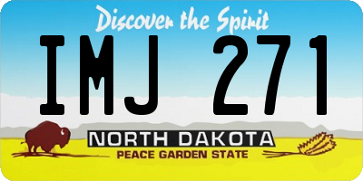 ND license plate IMJ271