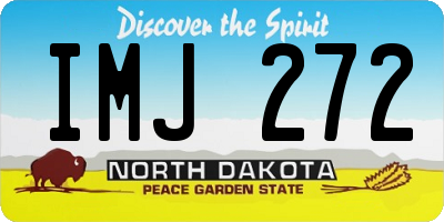ND license plate IMJ272
