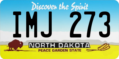 ND license plate IMJ273