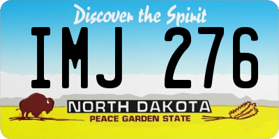ND license plate IMJ276