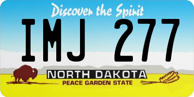 ND license plate IMJ277