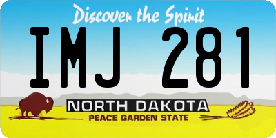 ND license plate IMJ281