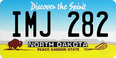 ND license plate IMJ282