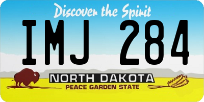 ND license plate IMJ284