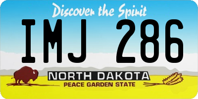 ND license plate IMJ286