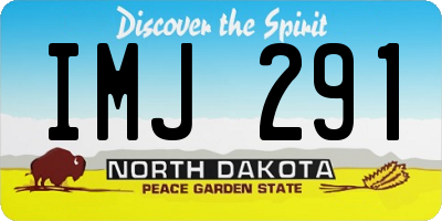 ND license plate IMJ291