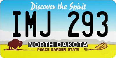 ND license plate IMJ293