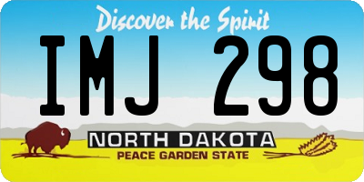 ND license plate IMJ298