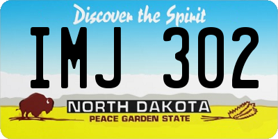 ND license plate IMJ302